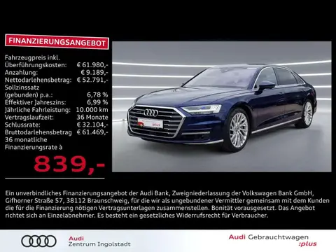 Annonce AUDI A8 Diesel 2020 d'occasion Allemagne