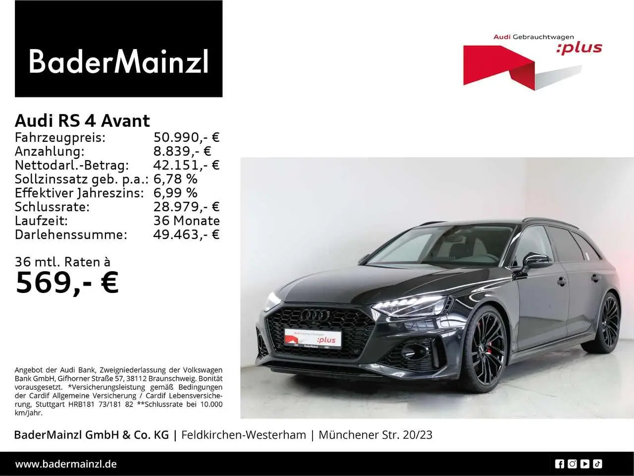 Photo 1 : Audi Rs4 2020 Petrol