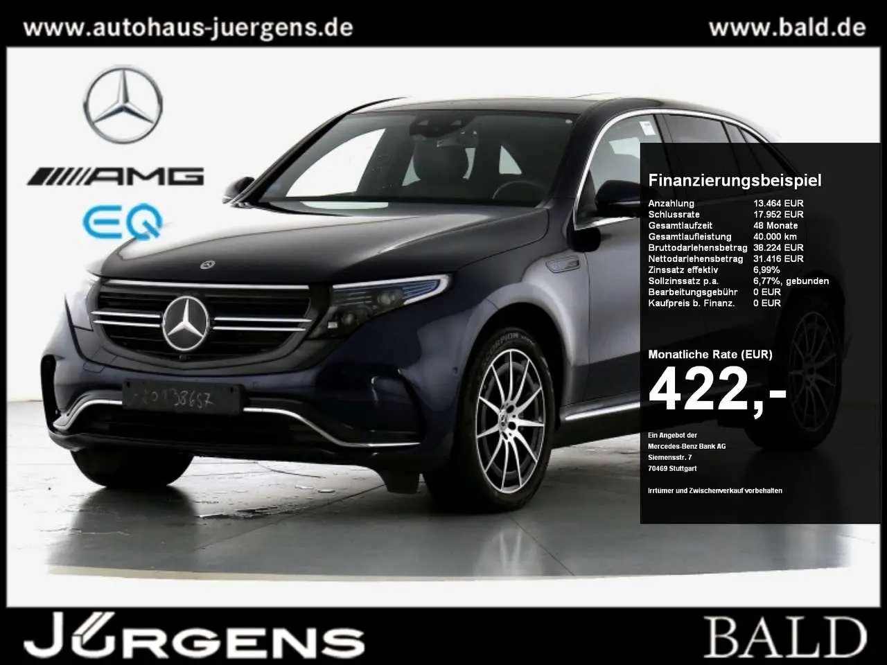 Photo 1 : Mercedes-benz Eqc 2021 Electric
