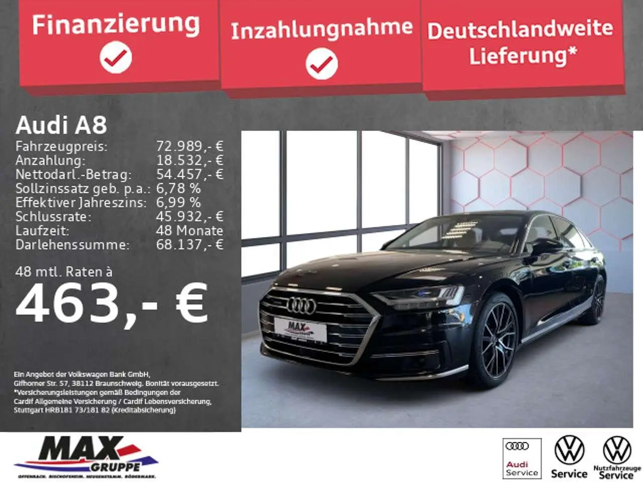 Photo 1 : Audi A8 2022 Diesel