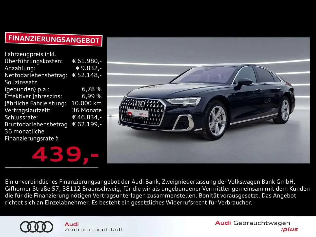 Photo 1 : Audi A8 2022 Petrol