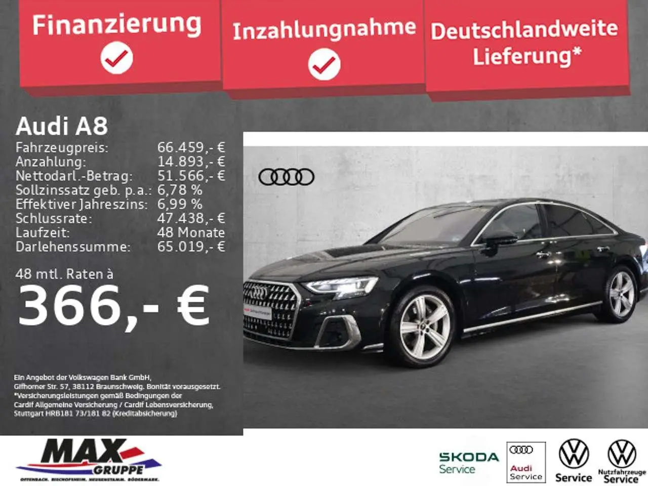 Photo 1 : Audi A8 2023 Diesel