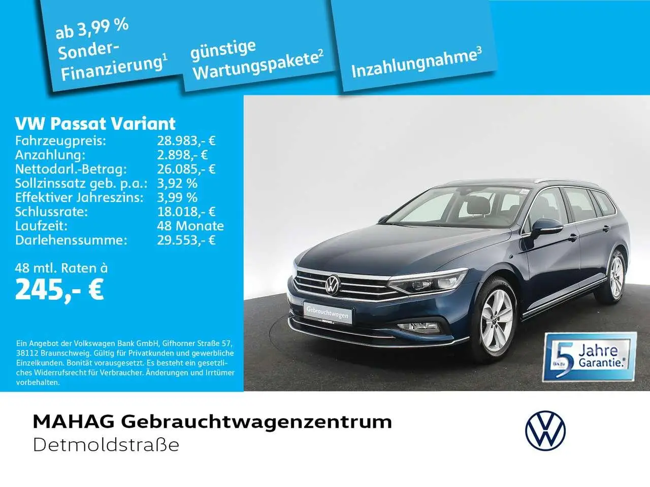 Photo 1 : Volkswagen Passat 2021 Petrol