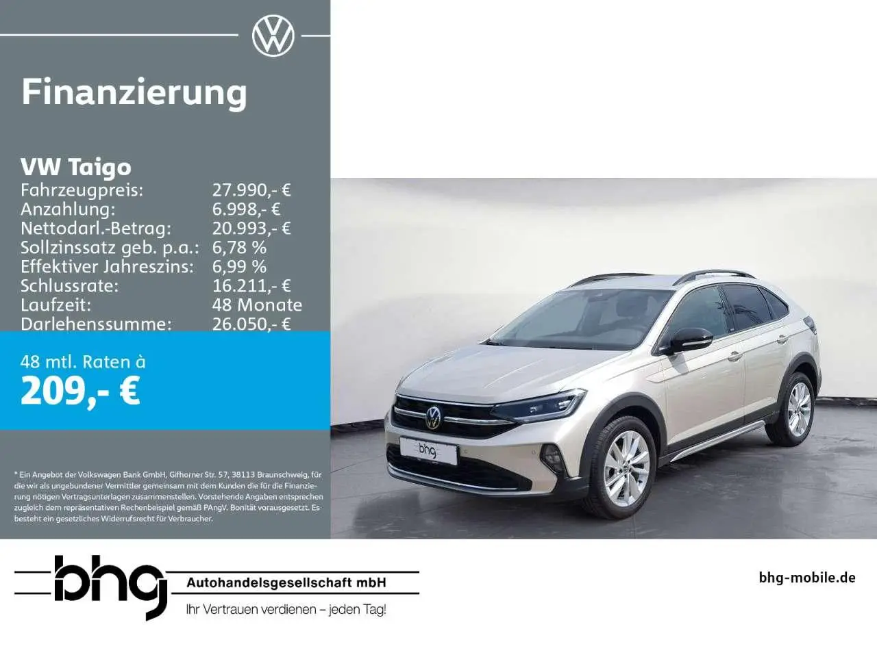 Photo 1 : Volkswagen Taigo 2023 Petrol