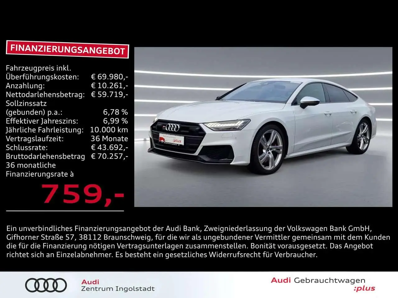 Photo 1 : Audi S7 2021 Diesel