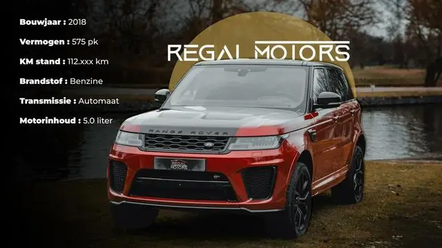 Photo 1 : Land Rover Range Rover Sport 2018 Petrol